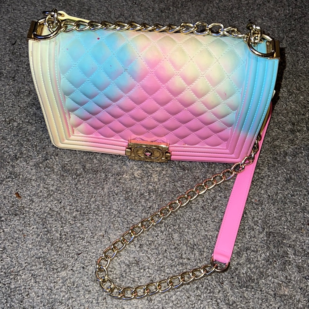 Tie dye over the shoulder purse